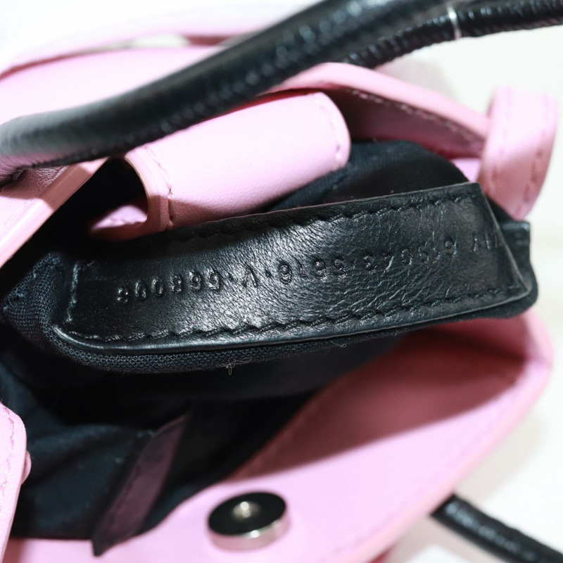 【日本直送】BALENCIAGA 2020春夏 Hello Kitty 手提包 小牛皮 兩用 粉紅色 619043 正品 170731SM-10