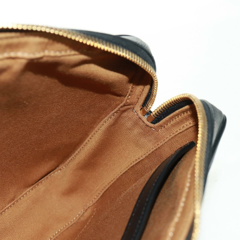 【日本直送】CELINE Triomphe 中斜背包/肩背包 PVC 黑色金色 正品 BA9639M-20