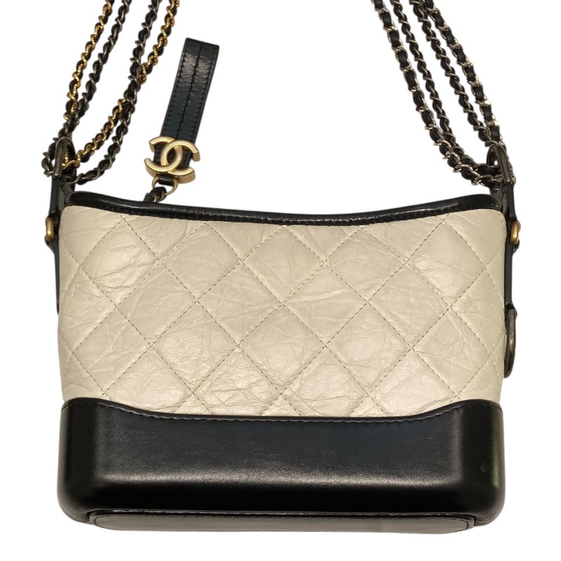 CHANEL 香奈兒 A91810 Gabrielle Hobo 羊皮 肩背包 拚色 雙色鍊-1