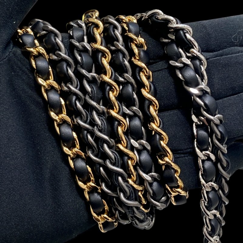 CHANEL 香奈兒 A91810 Gabrielle Hobo 羊皮 肩背包 拚色 雙色鍊-18