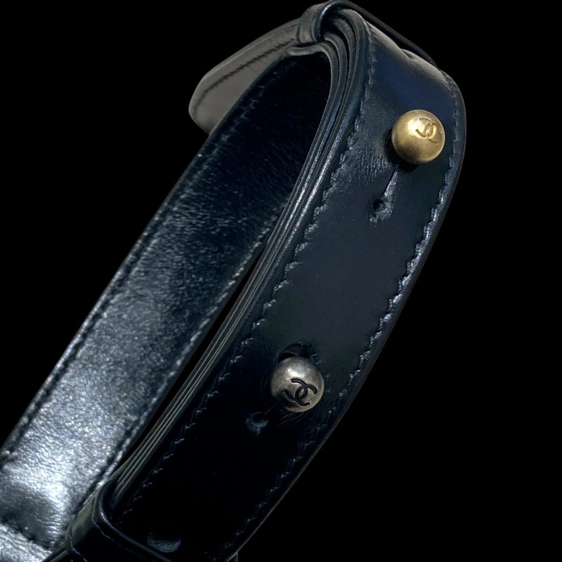 CHANEL 香奈兒 A91810 Gabrielle Hobo 羊皮 肩背包 拚色 雙色鍊-19