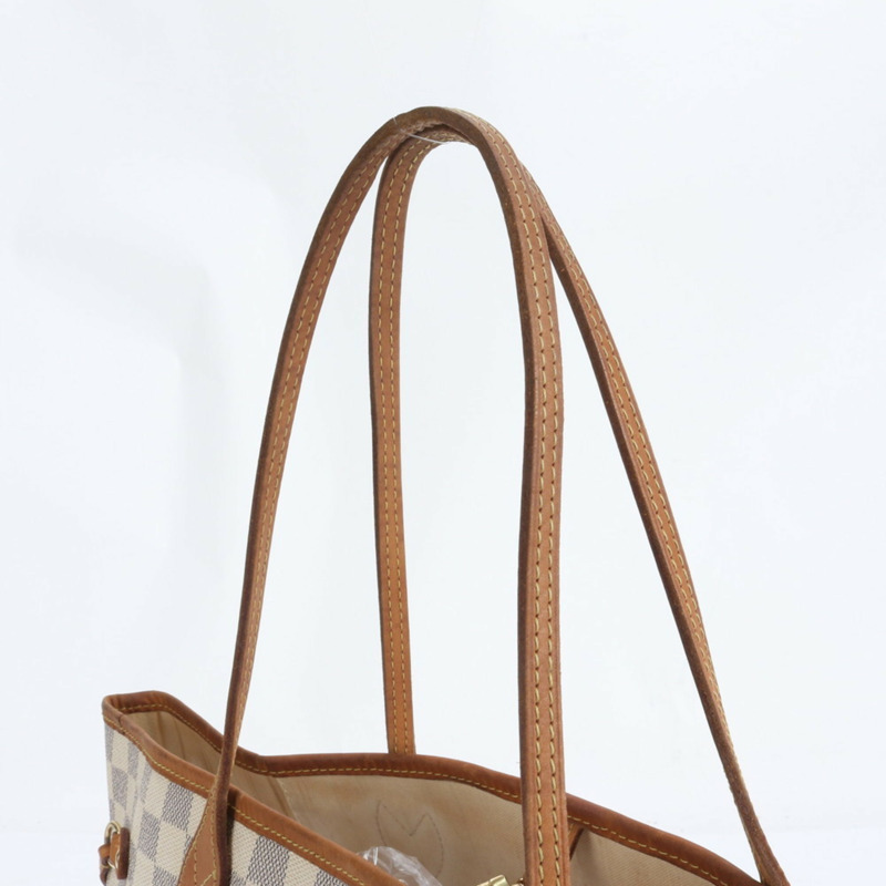 路易威登 Damier Azur Neverfull MM N51107 女士真皮手提包/單肩包-1