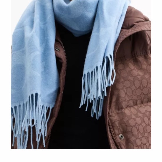 Coach 女士 標誌性圍巾均碼碼193cm*48.3cm-5