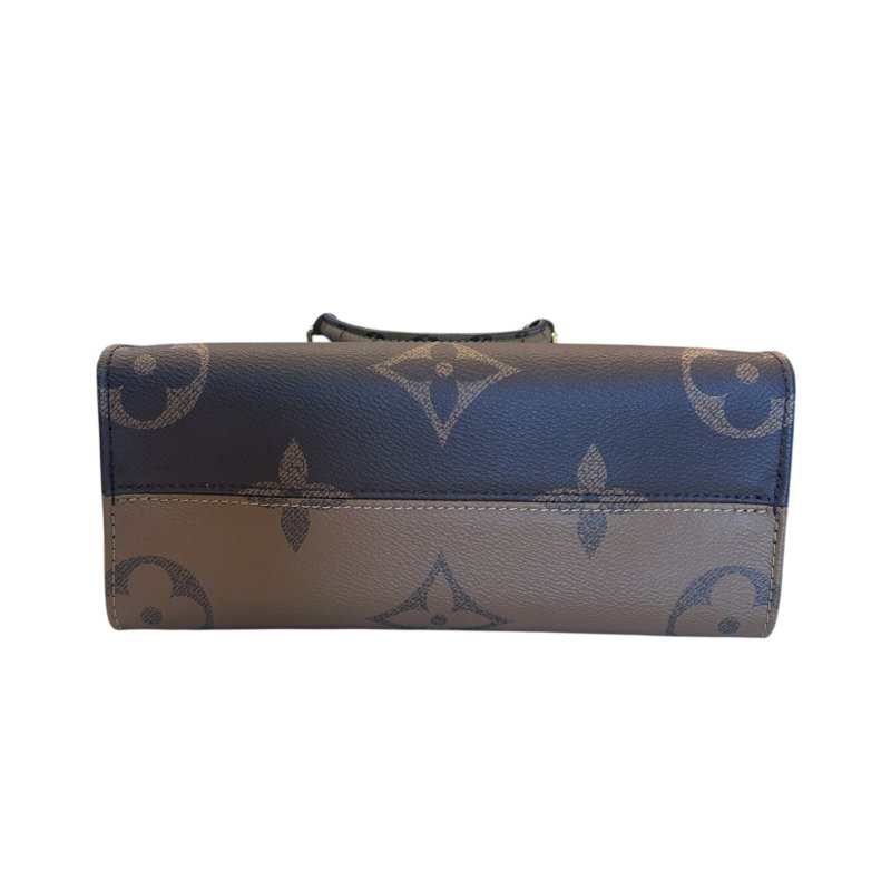 LV雙色大字紋ON THE GO兩用包/小款-2