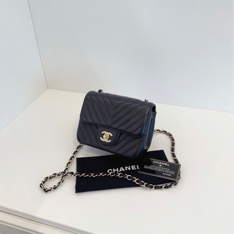 ✨Chanel V紋 CF方胖子 99新 超級實用🖤-3