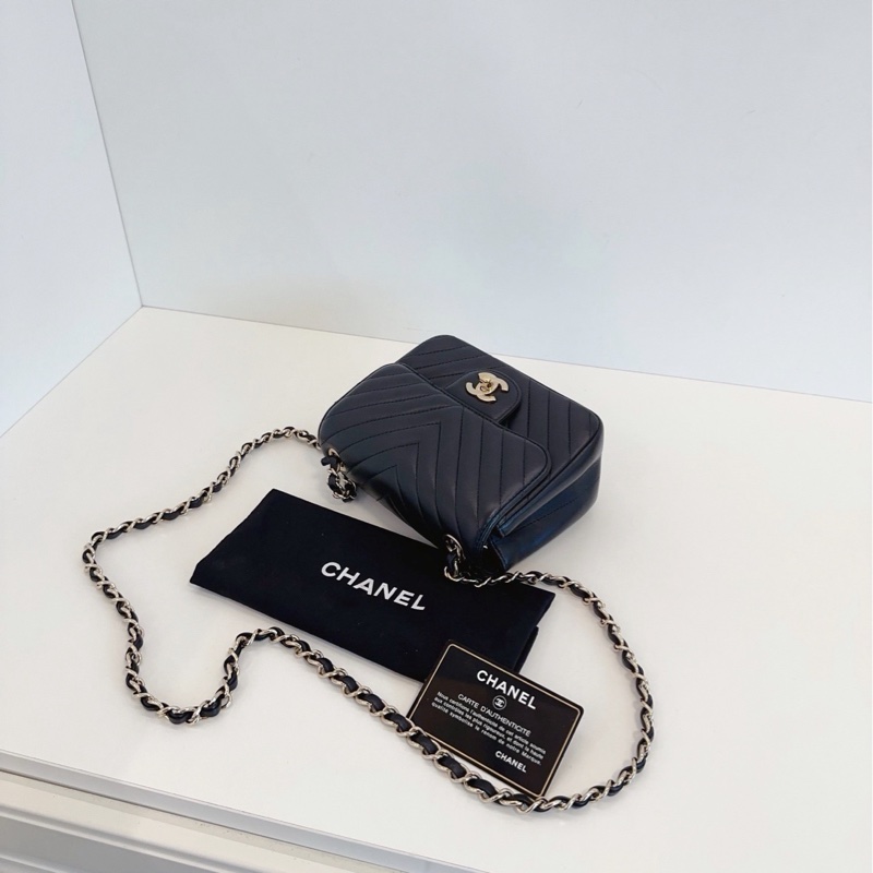 ✨Chanel V紋 CF方胖子 99新 超級實用🖤-6