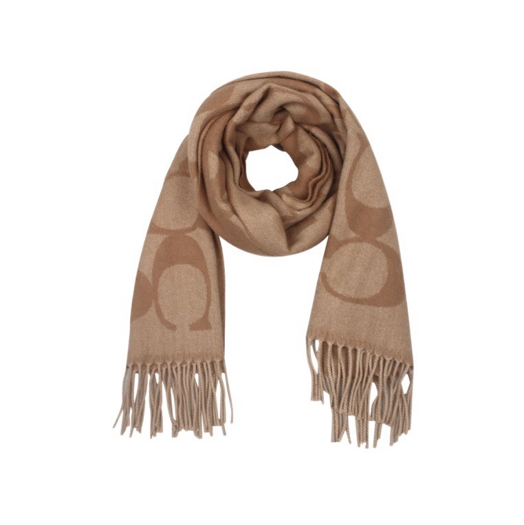 Coach 女士 流蘇圍巾均碼碼193cm*48cm-1