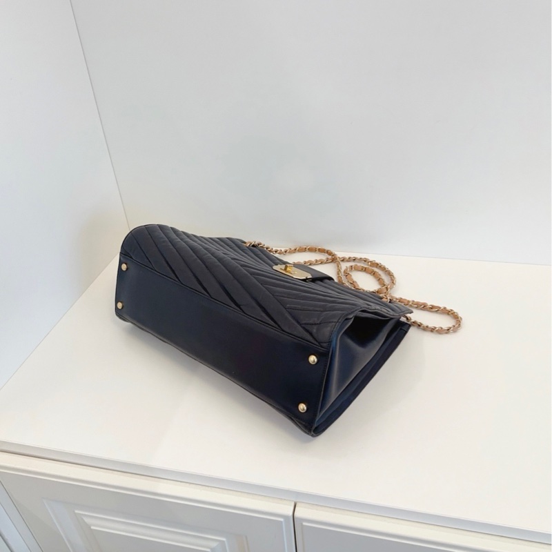 ✨Chanel 2.55 牛皮鏈條tote 98新 經典復古 容量Max🖤-6