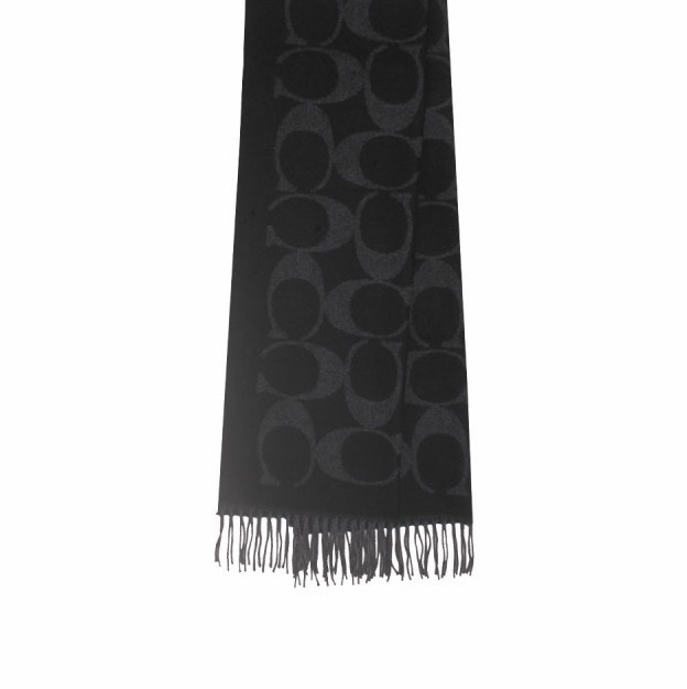 Coach 女士 流蘇圍巾均碼碼193cm*48cm-3