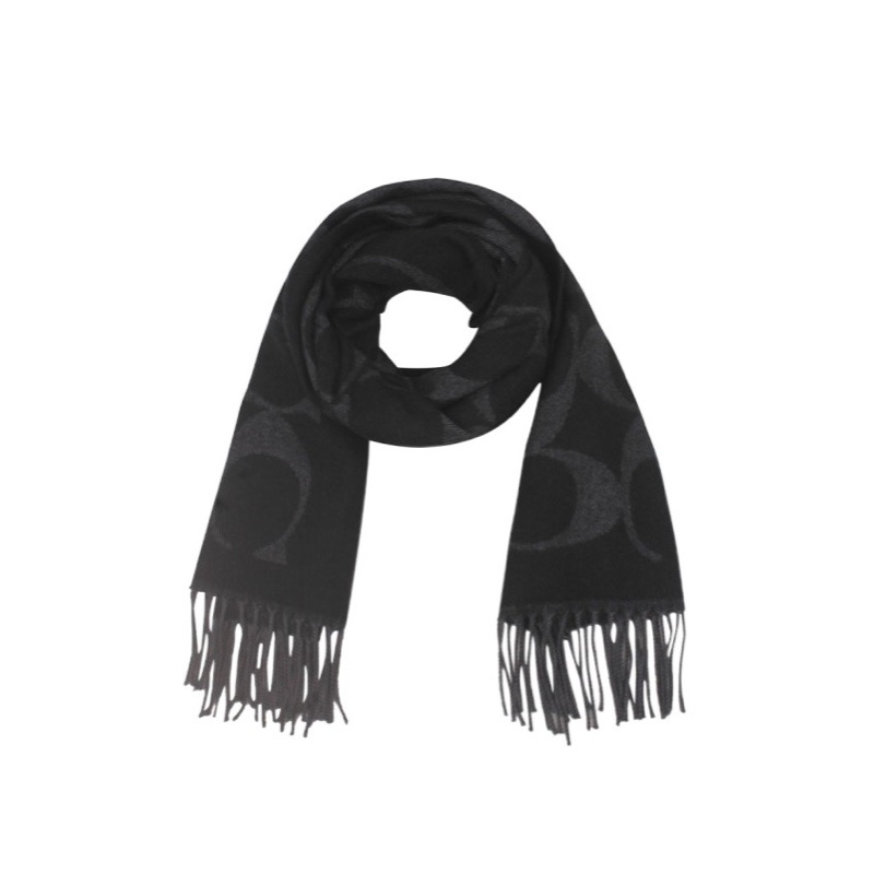 Coach 女士 流蘇圍巾均碼碼193cm*48cm-4