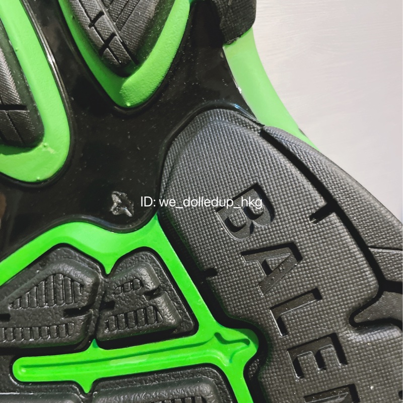 BALENCIAGA 黑綠色Track sandal 40碼-6