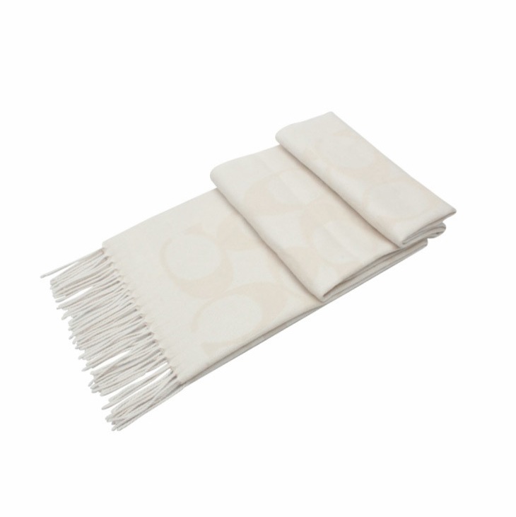 Coach 女士 流蘇圍巾均碼碼193cm*48cm-5