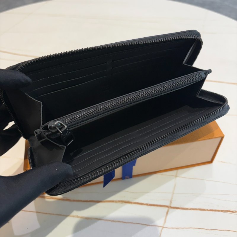 *SHIHNA名牌精品* LV M25959 黑色粒面拉鍊錢包-5