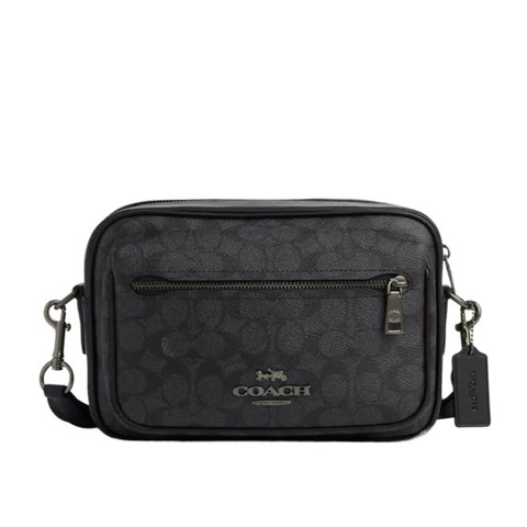 Coach 男士 徽標斜挎包均碼碼24.77cm*8.89cm*16.51cm