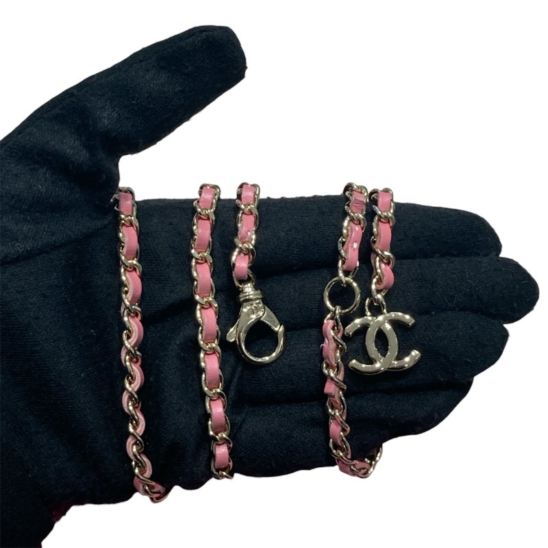 CHANEL 香奈兒 TWEED QUILTED FLAP CHAIN WAIST BAG 迷你腰包 粉紅色 粗花呢 淺金釦-11