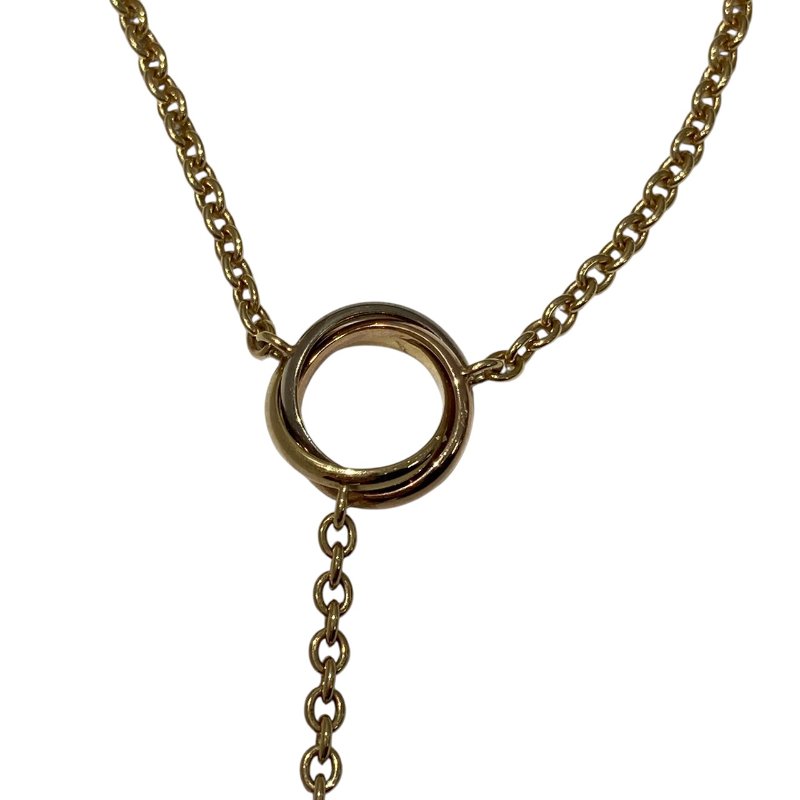 CARTIER B7008700 卡地亞 BABY TRINITY PAMPILLE NECKLACE 18K 項鍊 PG WG YG-1