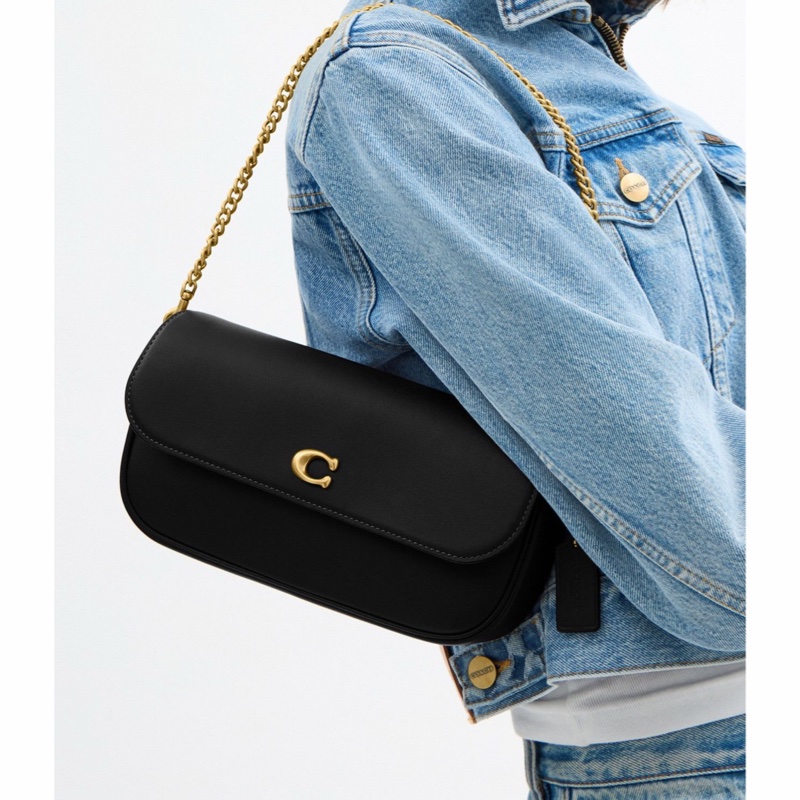 Coach 女士 Brook 翻蓋鏈條包均碼碼23.5cm*4.5cm*12cm-7