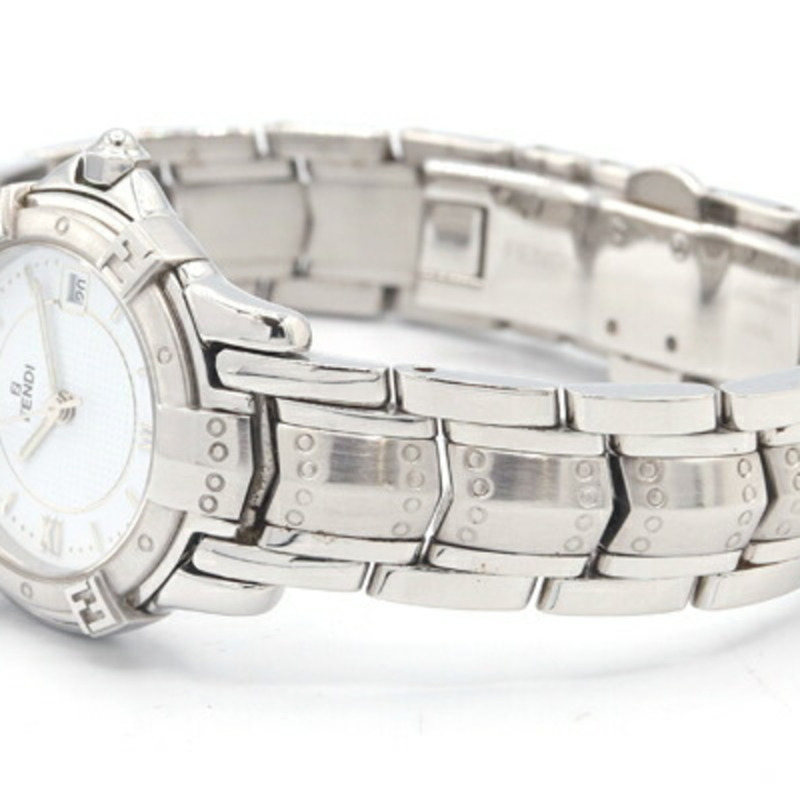 芬迪女士腕錶 3500L 白色錶盤 不鏽鋼石英電池驅動-1