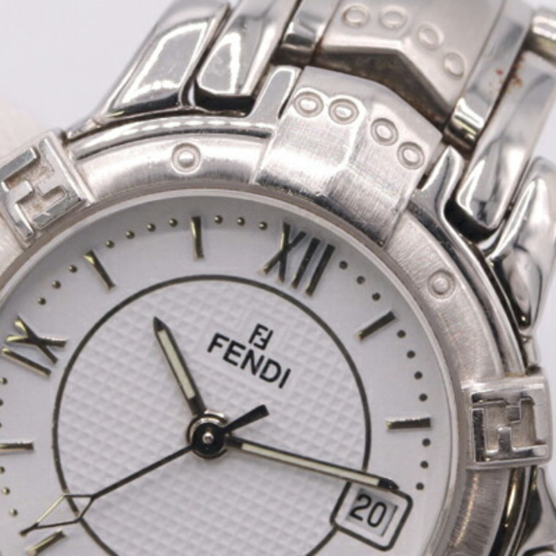 芬迪女士腕錶 3500L 白色錶盤 不鏽鋼石英電池驅動-4