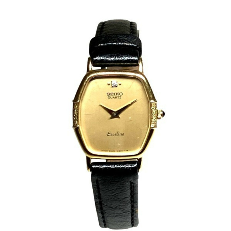 精工 Exceline 8420-5780 石英錶,鑲嵌 1 顆鑽石,女士款-0