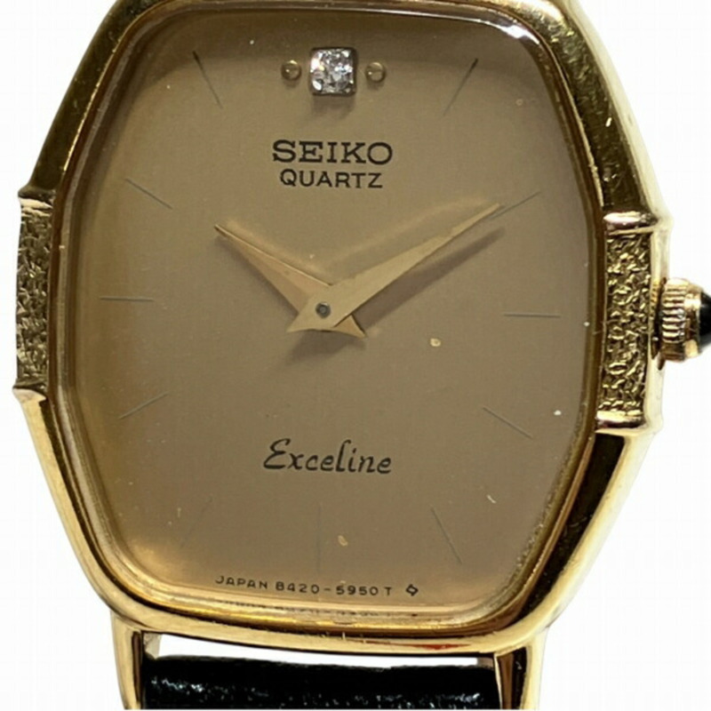 精工 Exceline 8420-5780 石英錶,鑲嵌 1 顆鑽石,女士款-3