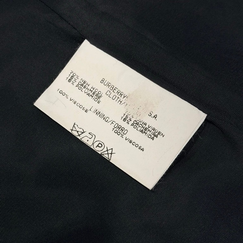 BURBERRY 長版毛料口袋大衣 鐵灰色-9