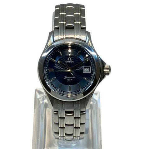 歐米茄海馬系列 2581.81 自動機械藍盤女錶