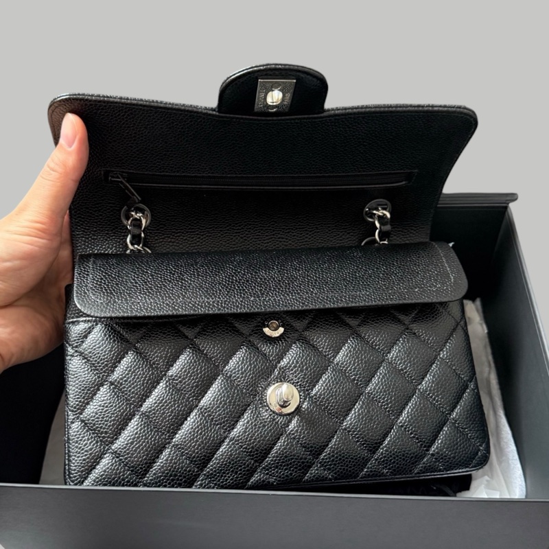 Chanel Caviar CF23銀扣-6