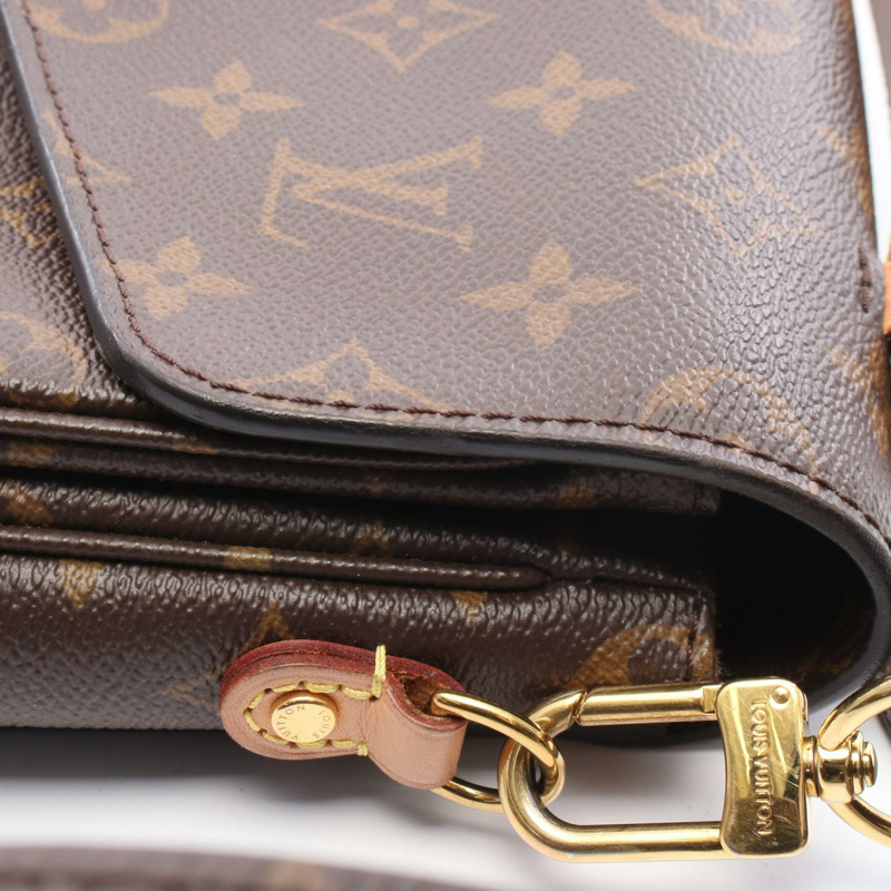 路易威登 Pochette Metis MM 單肩斜背包 M44875 Monogram 棕色-7