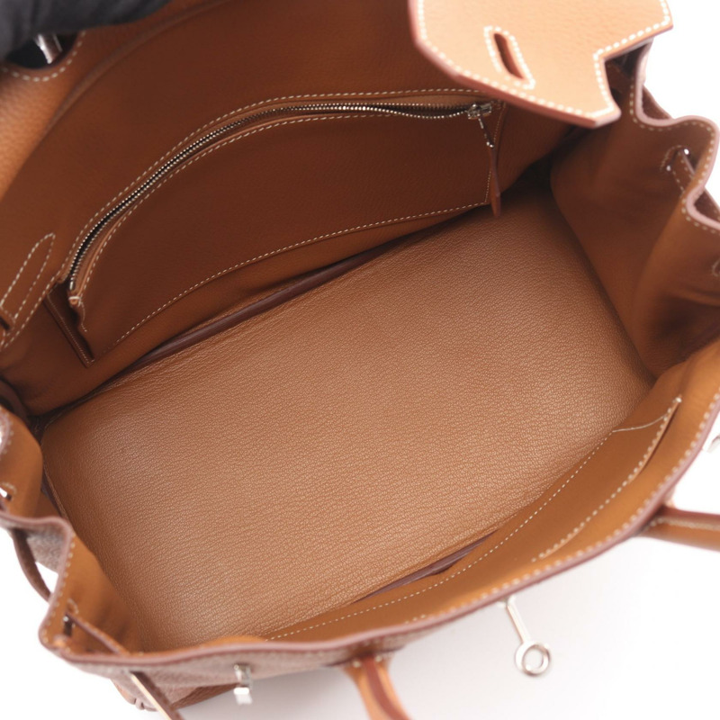 愛馬仕 Birkin 30 手提包,Togo 皮革,棕色,金色 SHW,二手,女士款-2