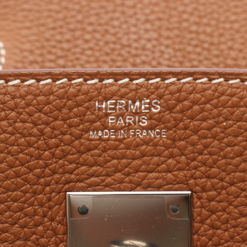 愛馬仕 Birkin 30 手提包,Togo 皮革,棕色,金色 SHW,二手,女士款-3