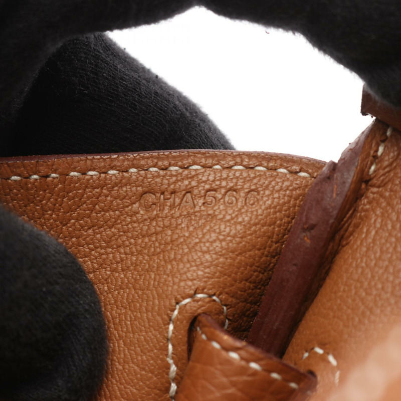 愛馬仕 Birkin 30 手提包,Togo 皮革,棕色,金色 SHW,二手,女士款-4