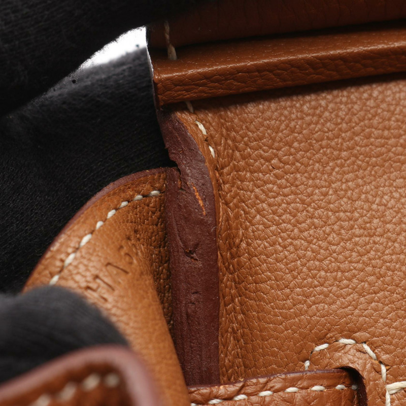 愛馬仕 Birkin 30 手提包,Togo 皮革,棕色,金色 SHW,二手,女士款-6