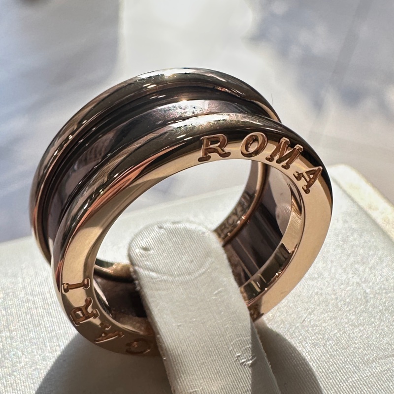 Bulgari 750玫瑰金Bzro 1戒指-5