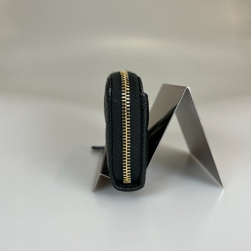 CHANEL CFㄇ拉零錢包荔枝黑 晶片款-3