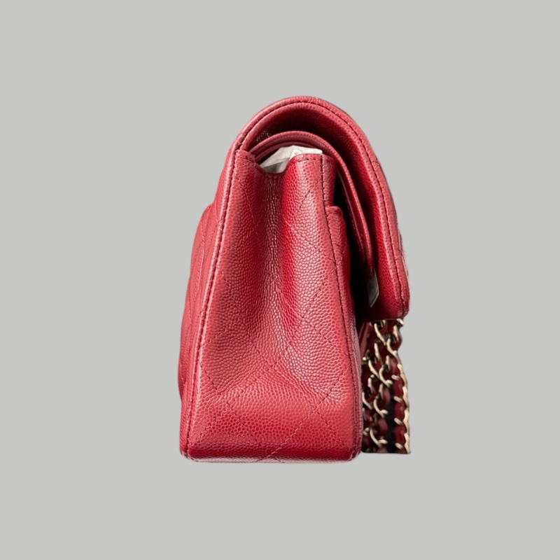 Chanel Caviar  CF23 酒紅色-1