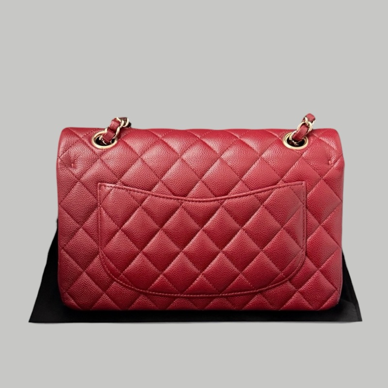 Chanel Caviar  CF23 酒紅色-2
