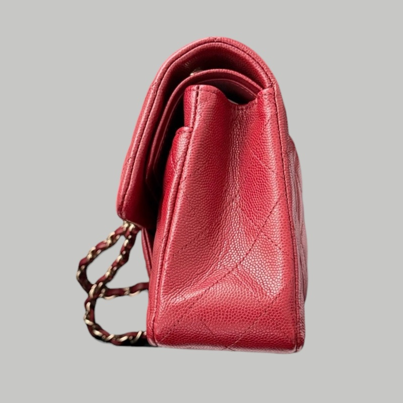 Chanel Caviar  CF23 酒紅色-3