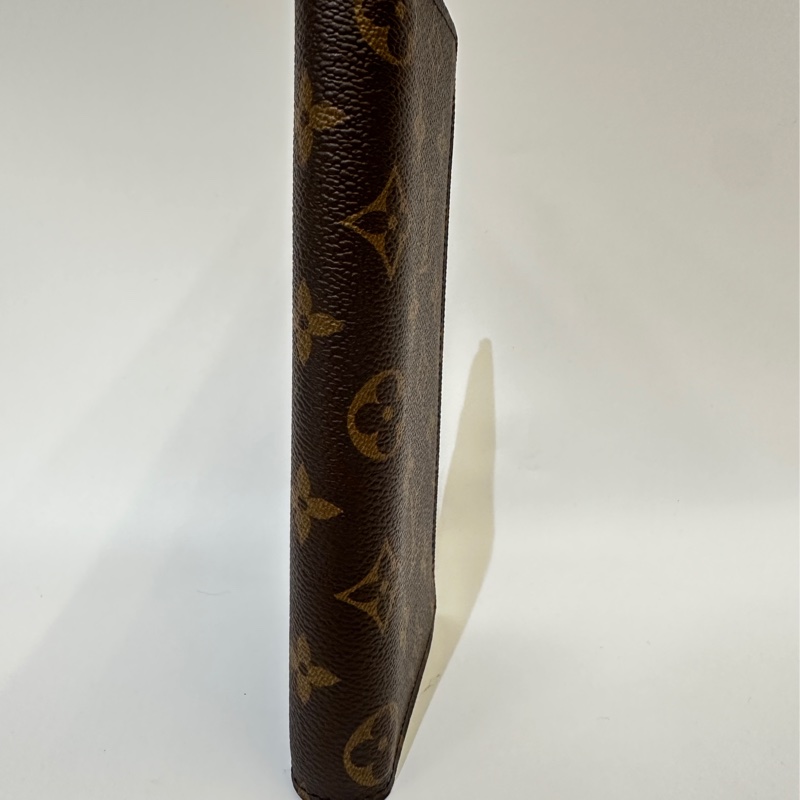 LV 原花Brazza 16卡零錢袋對開長夾-1