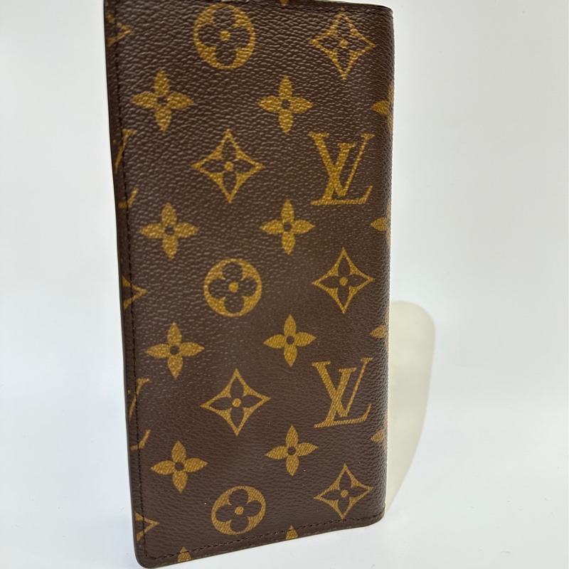 LV 原花Brazza 16卡零錢袋對開長夾-2