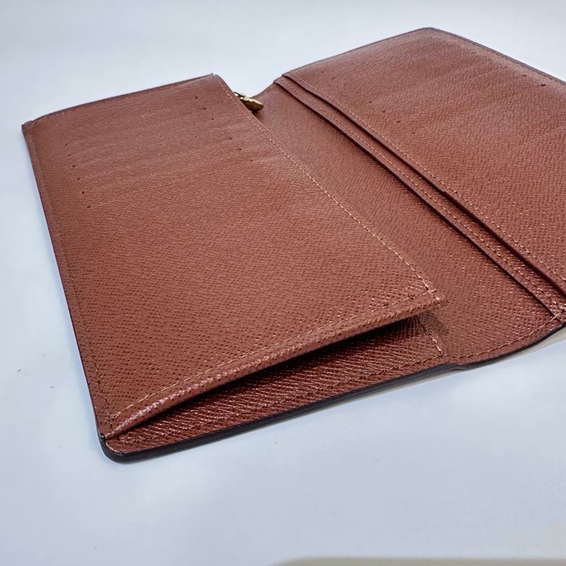 LV 原花Brazza 16卡零錢袋對開長夾-6