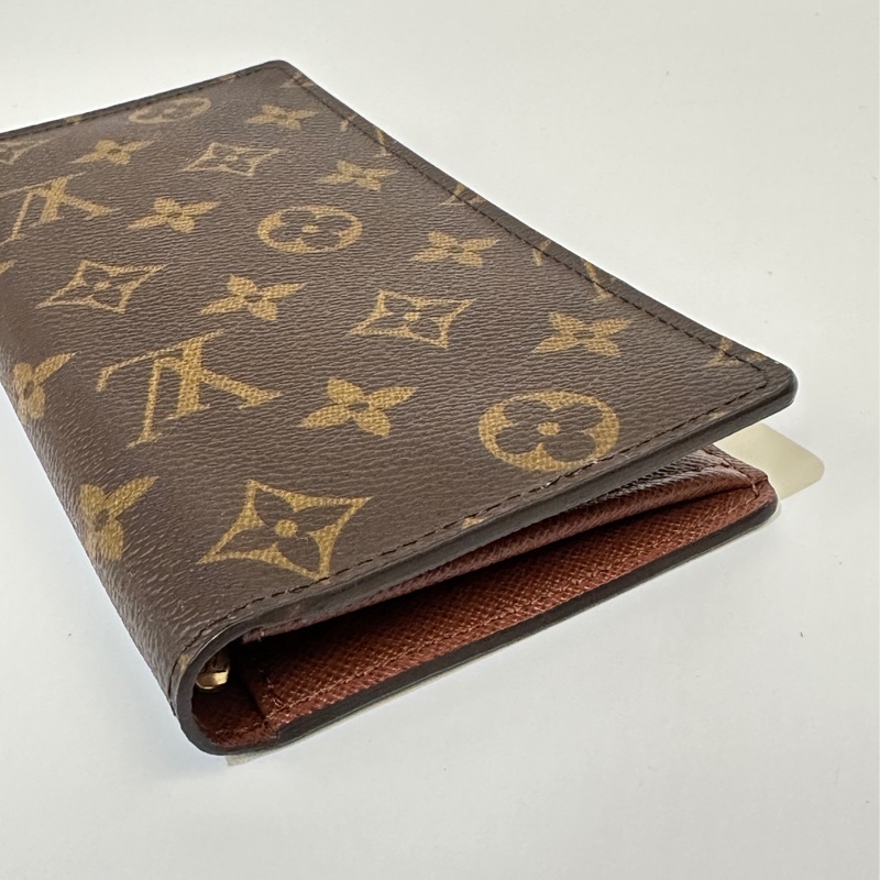 LV 原花Brazza 16卡零錢袋對開長夾-8