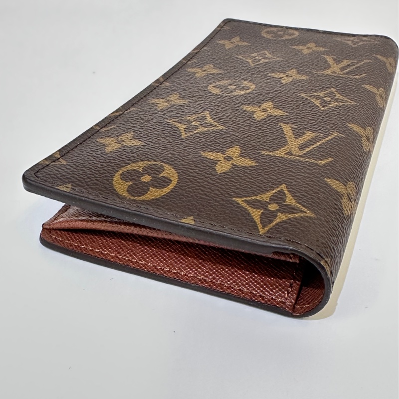 LV 原花Brazza 16卡零錢袋對開長夾-9