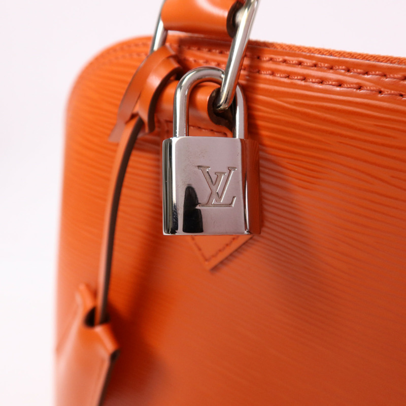 LOUIS VUITTON Epi Alma MM銀扣手挽袋-9