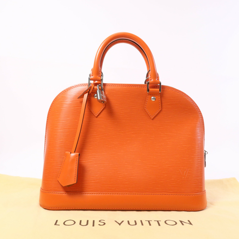 LOUIS VUITTON Epi Alma MM銀扣手挽袋-14