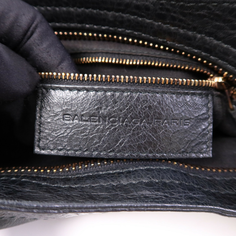 BALENCIAGA 羊皮皮革Giant City金扣手挽肩背兩用袋-5