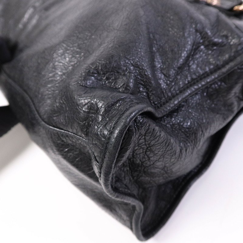BALENCIAGA 羊皮皮革Giant City金扣手挽肩背兩用袋-12