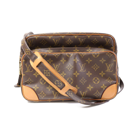 LOUIS VUITTON Monogram Nile金扣肩背袋