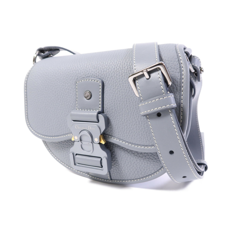 Dior 牛皮皮革Mini Gallop銀扣肩背袋-2