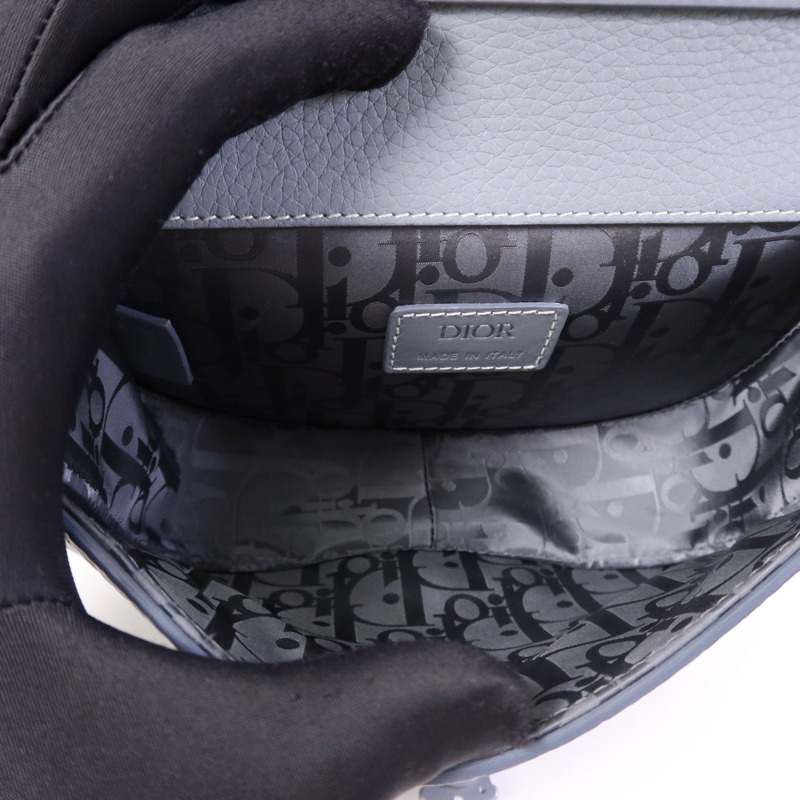 Dior 牛皮皮革Mini Gallop銀扣肩背袋-11